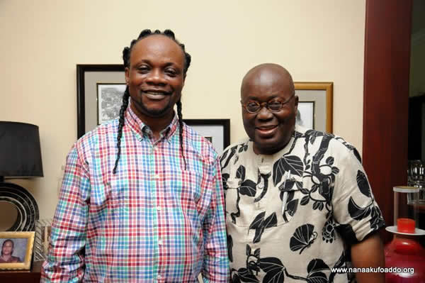 Daddy Lumba pictured on Thursday October 1 with Nana Akufo-Addo