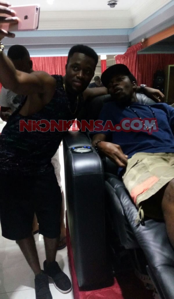 Kennedy with Kwaw in Despite mansion