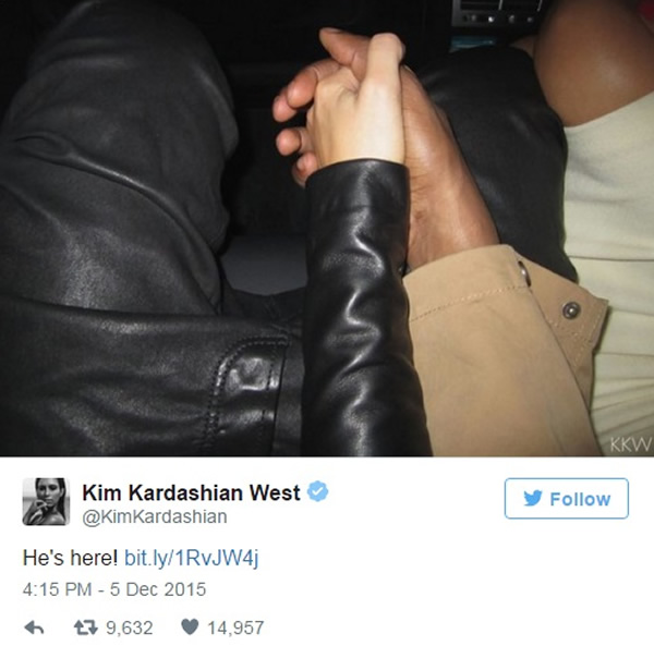 Kim and Kanye welcome baby boy
