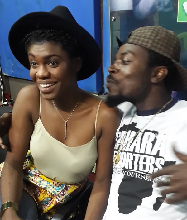 Kwaw Kese trying to Kiss Becca 