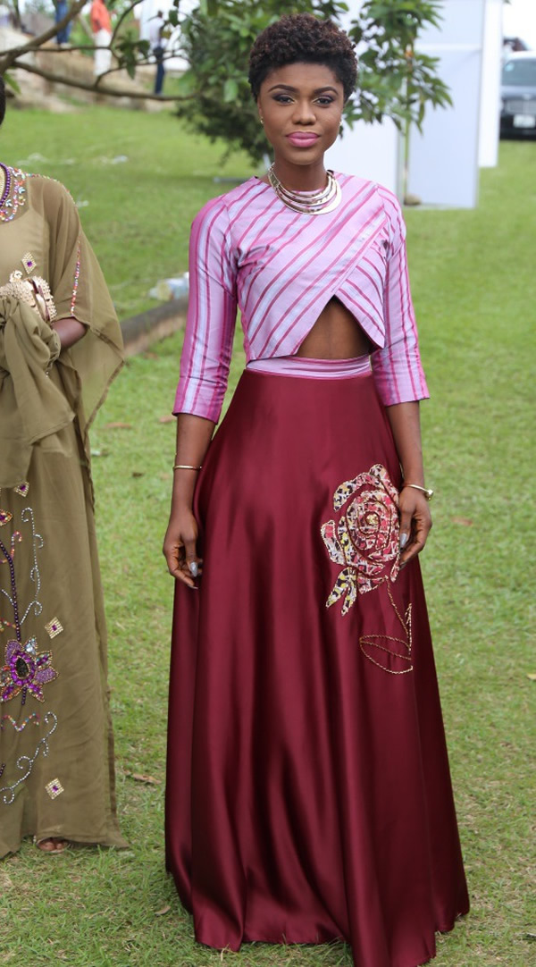 Becca's full classic look at Gifty Anti wedding