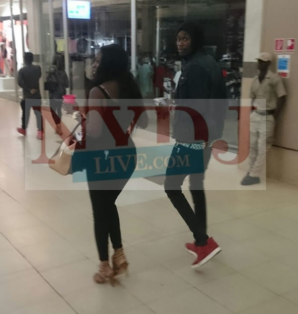 EL and Princess Shyngle pictured together at the Accra Mall 