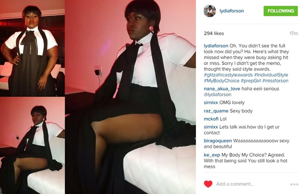 Lydia Forson shows her thighs on Instagram 