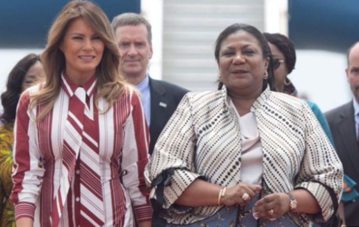 FIRST LADY OF UNITED STATES OF AMERICA ARRIVES IN GHANA TODAY