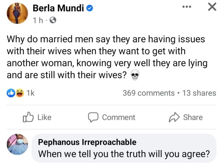 Why Do Married Men Pretend To Have Issues With Their Wives Only To ...