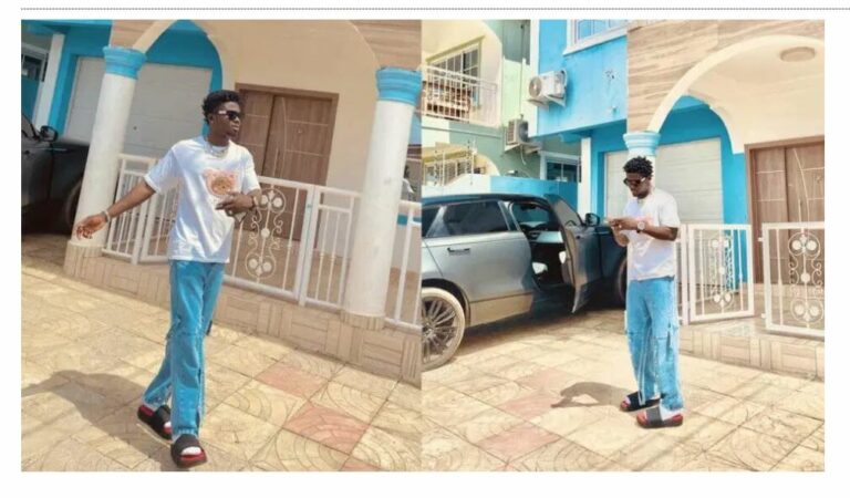 ‘WONDERING IF MONEY IS STILL THE ROOT OF ALL EVIL’ – Kuami Eugene Says As He Shows Off His Expensive Mansion