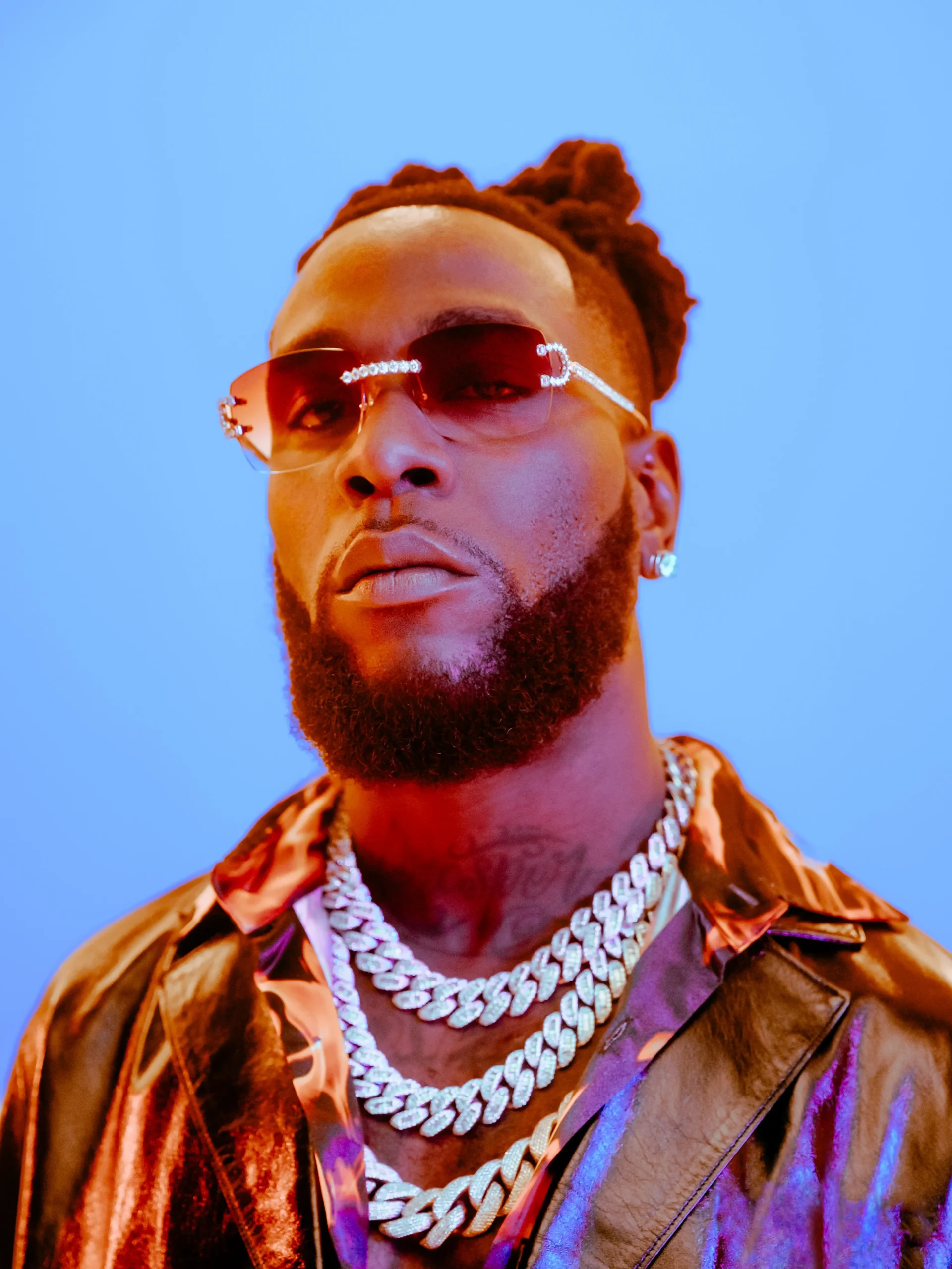 Louis Vuitton Black LV Match Sunglasses worn by Burna Boy in Cheat On Me  feat. Dave music video